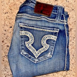 Big Star Sweet Ultra Low Rise flare jeans size 24L